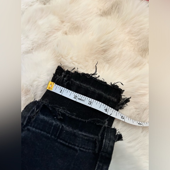 Zara black washed denim Trafaluc denimwear raw hem size 4 - Picture 13 of 13